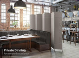Sorbus 8 Panel Room Divider 6 ft. Tall - Privacy Screen, Extra Wide Double Hinged Panels, Mesh Hand-Woven Design