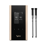 Typhur Sync Gold Wireless WiFi Meat Thermometer, 2 Slim Probes, 6 Sensors, 10x Stronger Signal, ±0.5℉ Accuracy, Smart Base Direct Setup