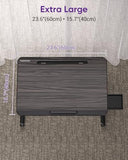 Computer Tray Laptop Stand with Book Stand,Wrist Rest, Storage Drawer Foldable Lap Desk for Adults Kids Writing Work Study Couch