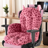 DOBUONO Comfy Office Chair Cushion: 17.5" L x 17.5" W x 18" H Cute Seat Cushion Kawaii Cushion for Gaming Chair with Backrest