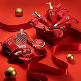 Anniversary Gifts for Women, Spa Bath and Body Gift Set, Red Rose Gift Basket Relaxation, Pampering, Thank You, Birthday Gifts for Mom Her with Perfume, Jade Roller, Quartz Gua Sha Stone & More