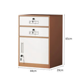 2 Drawer File Cabinet with Lock, Metal Filing Cabinet Document Organizer