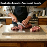 AORRZER 304 Stainless Steel Cutting Board, 15.7" x 11.8"