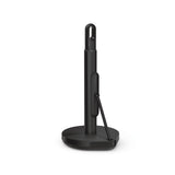 simplehuman Tension Arm Standing Paper Towel Holder, Heavy-Duty, Easy One-Handed Tear, Kitchen Countertop, Black Stainless Steel