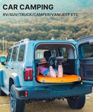 Gaialoop 3 Inch Memory Foam Camping Mattress, Dual Layer Thick Sleeping Camp Pad for Car Tent Cot, Roll-Up Portable Glamping Floor Bed for Guests Sleepover[Full: 75 * 54 * 3"]