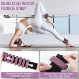 INDEPANDIA Wrist & Ankle Weights for Women and Men, 4lbs Pair Adjustable Silicone Weighted Bangles for Arm & Leg Workouts, Dusty Orchid