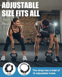 DAILYLIFE Adjustable Ankle Weights Wrist Weights Set (2.2 lbs Pair) Comfortable Silicone Hand Leg Weight Straps, Incremental Leg Arm Weights, Black
