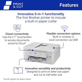 Wireless All-in-One Color Inkjet Printer with Auto Paper Cutter, Scanner, Copier and Fax for Home Office