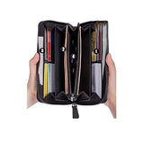 HBJWOV Men Genuine Leather Wallet Blocking Credit Card Holder Male