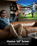 TOZO VIZO Z1 Pro AR Glasses 160" Virtual Screen, 1800 Nits 120Hz Micro-OLED