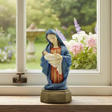 Virgin Mary Statue Catholic, Mother Mary Holding Baby Jesus, 5.91 Inch