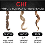 CHI Spin N Curl 1″ Ceramic Rotating Curling Iron, Adjustable Preset Heat Settings for All Hair Types, Salon-Quality Curls & Waves, Auto Shut-Off, Tangle Protection, Rose Gold
