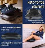 Zyllion Shiatsu Back and Neck Massager with Heat - Cordless Rechargeable 3D Electric Kneading Deep Tissue Massage Pillow for Muscle Pain Relief, Black, ZMA-13RB