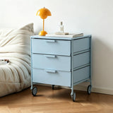 3-Drawer Rolling Storage Cart, File Cabinet with Wheels