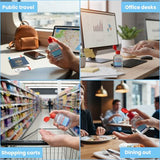 Latalia Mini Hand Sanitizer Travel Size Bulk Pack of 96 | 80% Alcohol Gel Unscented Non Drying Moisturizing For Non-Sticky