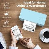 Bluetooth Thermal Shipping Label Printer, 4x6 Shipping Label Printer for Shipping Packages