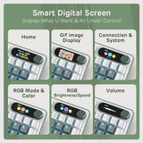 Wireless Mechanical Keyboard BT/2.4G/USB-C, Hot Swappable, Software Support, Creamy Sounding,