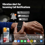 Fitness Trackers Smart Wristband With Hidden Screen(Wrist-Raise Screen Activation)Activity & Sleep Tracker with Heart Rate/HRV/Blood Oxygen (Black, Universal Size)