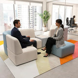 Bush Business Furniture Modular 5 Seater L Shaped Sectional Lounge Sofa