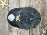 ZKFE Embroidered Corgi Hat Child Kids, Dog Lover Gift for Boy Girl, Washed Black Baseball Cap Dad Hat for Children