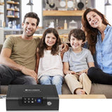 BILLCONCH Gun Safe,Biometric Gun Safe for Pistols, 3 Ways Fingerprint Digital PIN Key Unlock, Smart safe box with Sound,for Cloakroom living room Bedroom Nightstand