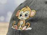 GDIQ Monkey Baseball Hat for Boys Girls, Animal Party Gifts for Toddler