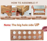 AOOHOOA Wooden Egg Holder Countertop, 3-Tier/36-Hole, Stackable