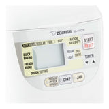 Zojirushi BB-HAC10 Home Bakery 1-Pound-Loaf Programmable Mini Breadmaker, White