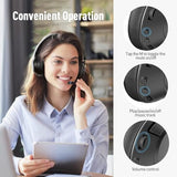 Environmental Noise Cancelling Retractable Mic for Work Office Call Center Laptop Computer