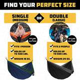 Wise Owl Outfitters Camping Hammock – 400lbs Portable Hammock with Tree Straps - Travel, Backpacking, Hiking, Outdoors Camping Gear - Single