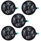 UAYESOK Suction Cup Mounting Disk Dashboard Windshield Adhesive Pad for Car Phone Holder Handheld Radio Mount, 78mm Mounting Base Disc for Dash Camera, GPS, Tablet (5 Packs)