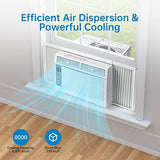 GarveeLife 6000 BTU Smart Window Air Conditioner – Fast Cooling up to 350 Sq.Ft – Quiet 110-115V Operation – Energy Efficient – Remote & App Control – Built-in WiFi – Easy Installation – There is WIFI