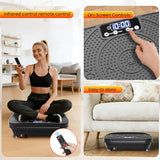 AXV Vibration Plate Platform Exercise Machine Fitness Vibrating Shaking Full Body Shaker Workout Vibrate Stand Shake Board Sport Gym for Weight Loss Lymphatic Drainage for Women Men