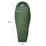 Amazon Basics Sleeping Bag for Adults, Mummy Style, Cold Weather, Olive Green Amazon Basics