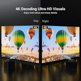 HAPPRUN 2000 ANSI 4K Decoding Projector with WiFi and Bluetooth, Auto Focus