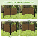 Mondaria Outdoor Semi-Closed Fence Privacy Screen