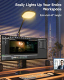 Led Desk Lamps for Home Office with Base, Video Conference Lighting for Zoom