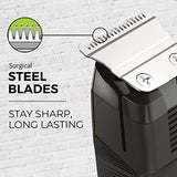 Remington All-in-One Grooming Kit, Lithium Powered, 8 Piece Set with Trimmer, Men's Shaver, Clippers, Beard and Stubble Combs, PG6025, Black