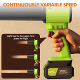OGERY Brushless Leaf Blower Cordless with Lights, Powerful Electric Leaf Blowers with 2 x 3.0Ah Batteries & Fast Charging, 700CFM 900G Wind Pressure Handheld Blower for Lawn Care Yard Garden, Green