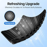 Gel Seat Cushion, Cooling Thick Big Breathable Honeycomb Design Absorbs Pressure Points Seat Cushion
