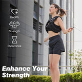 Weighted Vest for Men Women, No-Bounce 6LB 8LB 12LB 16LB 20LB 25LB 30LB Weights Vest with Adjustable Buckles & Reflective Stripes | Weight Vest for Walking Running Hiking Workout