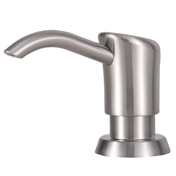 GAGALIFE Built in Sink Soap Dispenser or Lotion Dispenser for Kitchen Sink, Brushed Nickel ABS Pump Head GAGALIFE