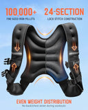 Renoj Weighted Vest for Women Men: Available in 6lb/8lb/10lb/11lb/12lb/14lb/16lb/20lb Fixed Weights for Walking, Running, Training, Exercise, Weight Loss - With Reflective Strips and Storage Pocket