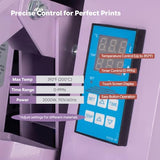 Professional 16x24 Inch Heat Press Machine, 2000W High Power Manual T-Shirt Press with Slide-Out Drawer