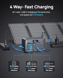 DaranEner Portable Power Station 28,000mAh LiFePO4 Battery, 100W(200W Peak) Solar Power Bank, Portable Charger Mini Generator with AC Outlets & PD Fast Charging for Laptop/Camping