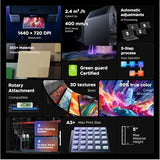 OMTech Spectra Pro A3+ UV Printer with Dual F1080 Printheads
