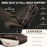 Hayelf Ergonomic Office Chair, PU Leather High Back Executive Chair