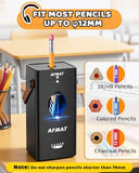 Electric Pencil Sharpener, Fully Automatic Pencil Sharpener for 6-12mm No.2/Jumbo Pencils