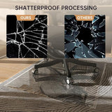 [Tempered Glass] 36“ x 36” Beveled Edge Glass Chair Mat with Polished Edge Clear Office Chair Mat