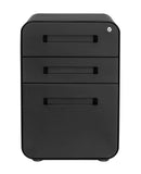 3 Drawer File Cabinet with Lock - Under Office Desk Metal Filing Cabinet, Legal/Letter File Folders
